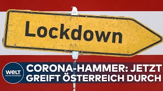 CORONA Covid19Lockdown Jetzt greift Österreich hart durch  Lockdown für alle I WELT Eilmeldung [upl. by Nirtiac]