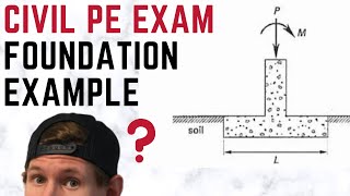 Civil PE Exam  Foundations Example [upl. by Stepha]