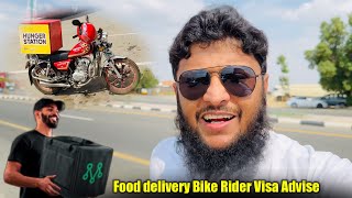 Food delivery bike rider visa advice for Saudia Arabia [upl. by Yonit]