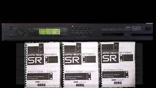 Korg WaveStation SR Synthesizer  Factory Demo Songs [upl. by Sinnel]