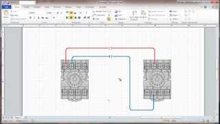 Visio 2010 Connectors and Connection Points Tutorial  Wiring Diagrams [upl. by Schou167]