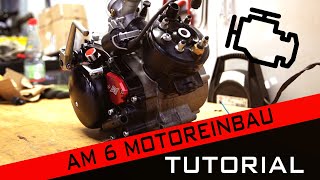 Motor Einbau  Rieju MRT Minarelli AM6  Tutorial [upl. by Ynattib]