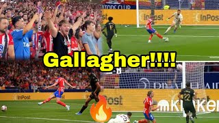 Conor Gallagher First Goal For Atletico Madrid🔥Massive Fans ChantGallagher Debut Goal vs Valencia [upl. by Enirroc]