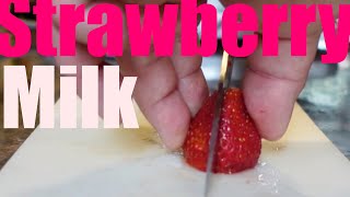 Lets Make Fresh Strawberry Milk  spro cafe vlog Ep 53 [upl. by Llerot]