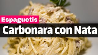 Pasta a la Carbonara  Receta de Pasta Fácil Rápida y Deliciosa [upl. by Ibed376]