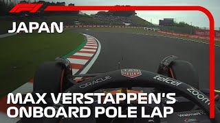 Max Verstappens Onboard Pole Lap  2022 Japanese Grand Prix  Pirelli [upl. by Emera]