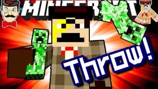 Minecraft PICK UP amp THROW Creepers [upl. by Dahcir610]