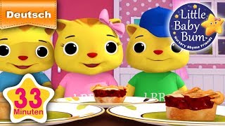 Drei kleine Kätzchen  Teil 2  Und noch viele weitere Kinderlieder  von LittleBabyBum [upl. by Pinckney]