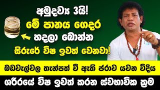 අමුදව්‍ය 3යි මේ පානය ගෙදර හදලා බොන්න  බඩවැල්වල තැන්පත් වී ඇති විෂ ජරාව නිකන්ම අයින් වෙලා යනවා [upl. by Enyrehtak]