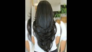 quotVShaped Haircut for Curly Wavy and Straight Hairquot [upl. by Nylorahs]