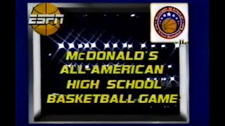 1986 McDonalds AllAmerican High School Basketball Game FULL GAME [upl. by Mohr]