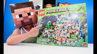 LEGO MINECRAFT 21137 The Mountain Cave Review  2 Alternate Models [upl. by Siramad]