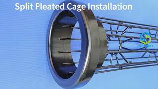 split pleated cage installation [upl. by Zzaj]