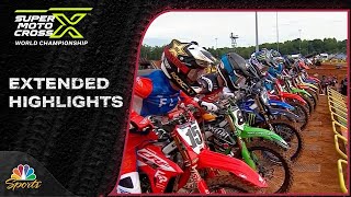 SuperMotocross Playoffs EXTENDED HIGHLIGHTS Round 1 at Charlotte  9923  Motorsports on NBC [upl. by Booze]