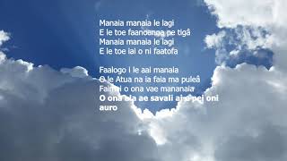 Della Jensen  MANAIA LE LAGI Lyric Video [upl. by Rahm602]