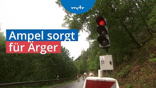 Erzgebirge Baustellenampel sorgt seit 18 Jahren für Frust  MDR um 4  MDR [upl. by Romulus]