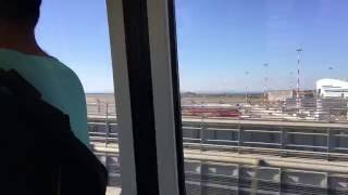 FCO Airport Skybridge to Terminal  Rome Italy [upl. by Lecroy840]