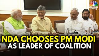 NDA Allies Hold Key Meeting At PM Narendra Modis Residence After Lok Sabha Win  N18V  CNBC TV18 [upl. by Naesyar]