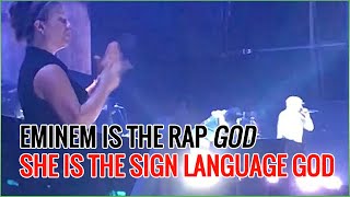 While Eminem is the Rap God She is the Sign Language God [upl. by Bajaj]