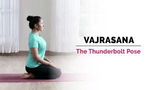 Vajrasana  Thunderbolt Yoga Pose  Steps  Benefits  Yogic Fitness [upl. by Frasco]