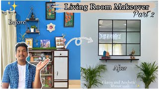 Living Room Makeover ft Artment part 2✨ under budget living room decorating ideas homedecor [upl. by Ettenav791]