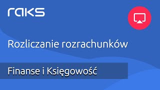 Rozliczanie rozrachunków w programie księgowym RAKS [upl. by Atews125]