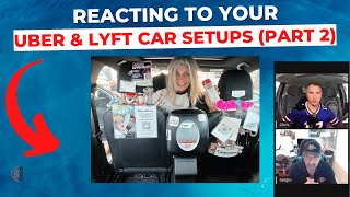 Reacting to YOUR Uber amp Lyft Car Setups Part 2 [upl. by Lexa]