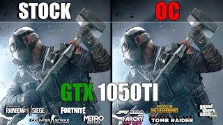 GTX 1050Ti Stock vs OC Stock vs Overclocked Test in 9 Games in 2019 [upl. by Thomson812]