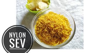 NYLON SEV RECIPE  YELLOW BESAN SEV  बेसन सेव  HOMEMADE BESAN SEV  NYLON SEV AT HOME [upl. by Dimitry188]