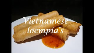 Recept Vietnamese loempias  Hoe rol je de perfecte loempia  How to roll the perfect spring roll [upl. by Kaplan]