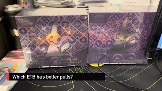 Which Paldean Fates ETB has better Pull Rates Pokémon Center Vs Retail [upl. by Amalburga]