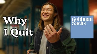 How to get a Job at Goldman Sachs and why I quit [upl. by Yesnek814]