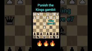 Kings gambit punish chess chessopening youtubeshorts games chesstalkbangla [upl. by Frech]