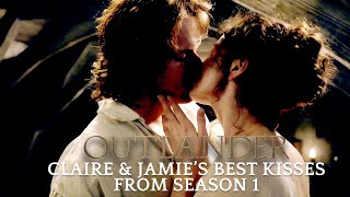 Outlander  Our Favorite Jamie amp Claire Kisses From Season 1 [upl. by Bergman]