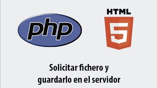 Solicitar archivo en html y guardarlo en el servidor con php [upl. by Marashio838]