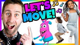 Lets Move  Dance and Movement Song for Kids  Mooseclumps  Kids Learning Songs [upl. by Granny24]