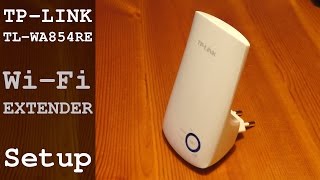 TPLink Wi Fi Extender TLWA854RE 300Mbps unboxing initial setup and configuration [upl. by Auoh]