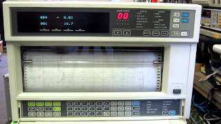 YOKOGAWA HR2500E Hybrid recorder 動作確認 [upl. by Rehpotsihrc]