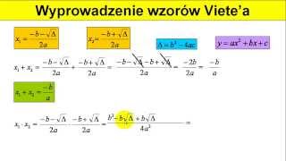 Wzory Vieta  Wyprowadzenie  Matfiz24pl [upl. by Inaffit]