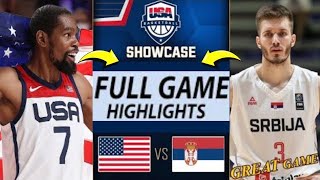 🔥USA vs Serbia FULL GAME Highlights  July 27 2024  Olympic Mens Basketball Highlights NBA 2K24 [upl. by Hgeilyak973]