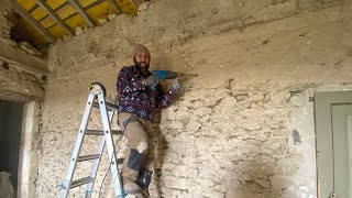 Our First Floor Is FloodedResuming the Mortar Removal Vlog [upl. by Hembree332]