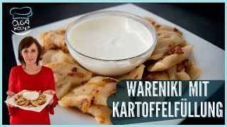 Wareniki mit Kartoffelfüllung und Zwiebeln  Super Einfach amp Wenig Zutaten [upl. by Afihtan]