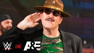 Sgt Slaughter gives heartfelt WWE Hall of Fame speech Sgt Slaughter AampE Biography Legends [upl. by Yerrot]