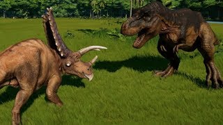 Pentaceratops vs TRex Indominus Rex Indoraptor Spinoraptor Spinosaurus Giganotosaurus amp Carcha [upl. by Lillis501]