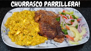 Churrasco Parrillera con trigo receta de la abuela  Abelca [upl. by Adlaremse455]