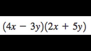 Find 4x  3y2x  5y [upl. by Ziegler418]