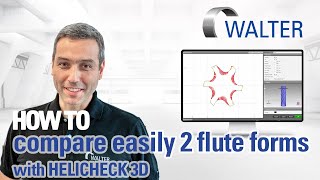 WALTER flute form comparison on HELICHECK 3D [upl. by Ellehsyt999]