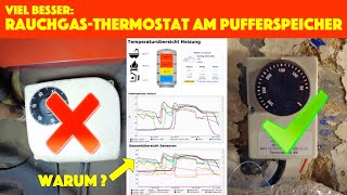 Pufferspeicher richtig anschließen mit Rauchgasthermostat  Temperaturschalter Heizung  deutsch [upl. by Sublett411]