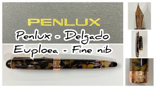 Unboxing and Review  Penlux Delgado Euploea  Fine nib [upl. by Lady]