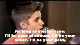 As long as you love me  Justin Bieber  Teen Awards 2012 lyrics [upl. by Yornek]